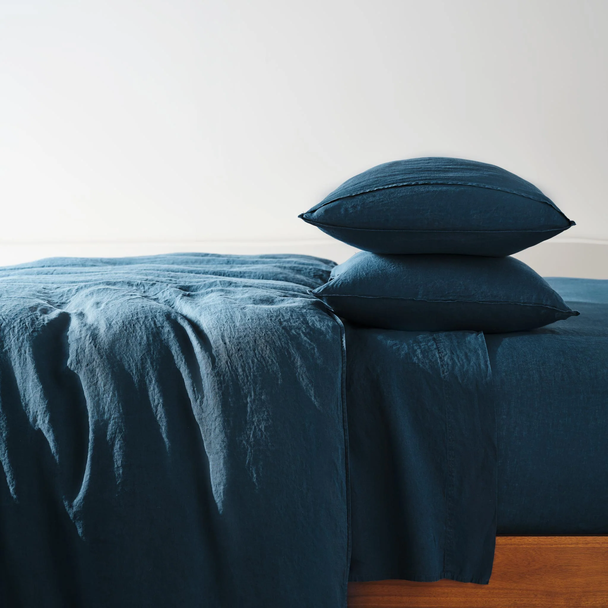 Washed European Linen Core Sheet Set - Image 22