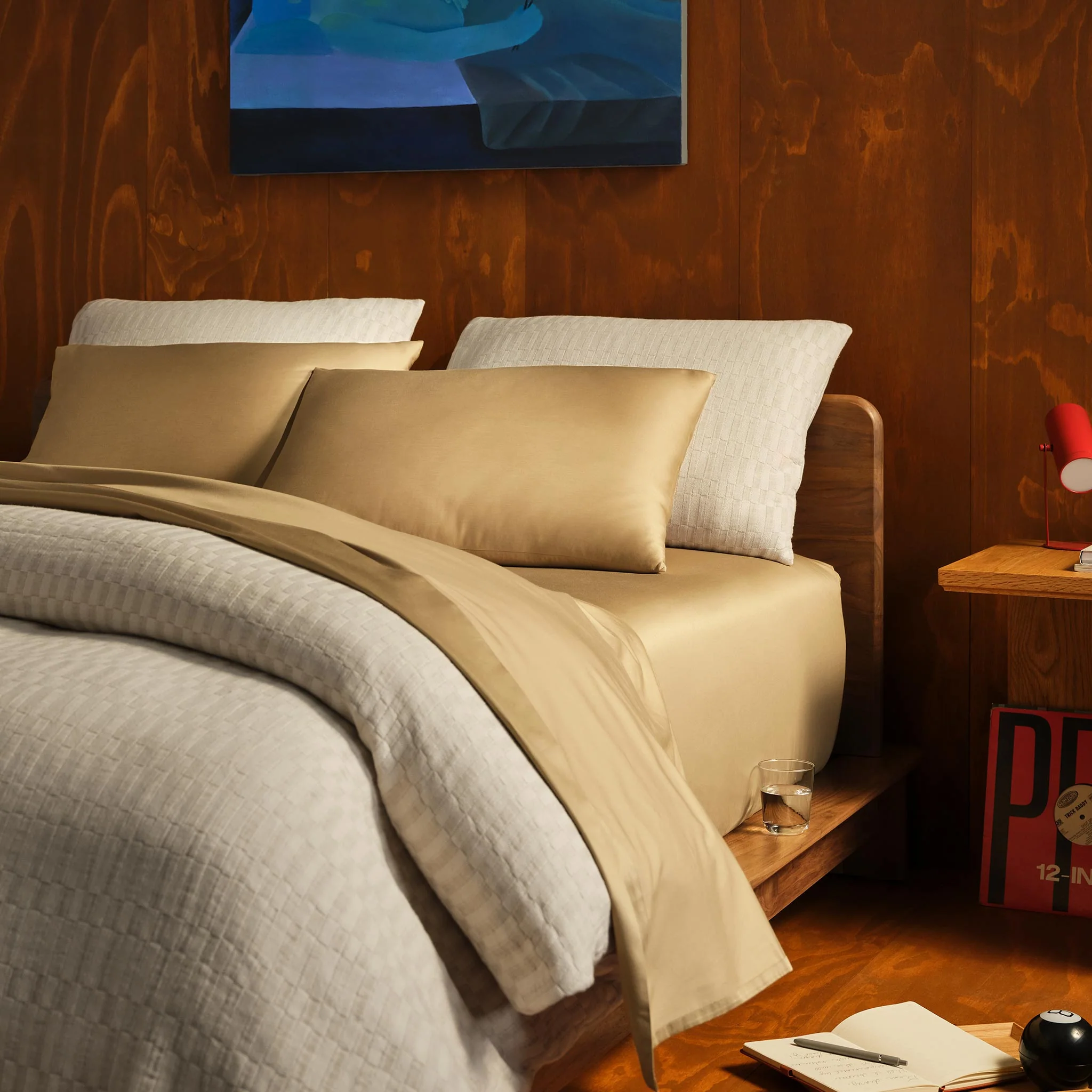 Woven Checkerboard Duvet Set - Image 4